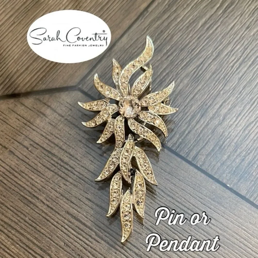 Vintage Sarah Coventry Evening Accent Rhinestone Coventry Brooch Pin